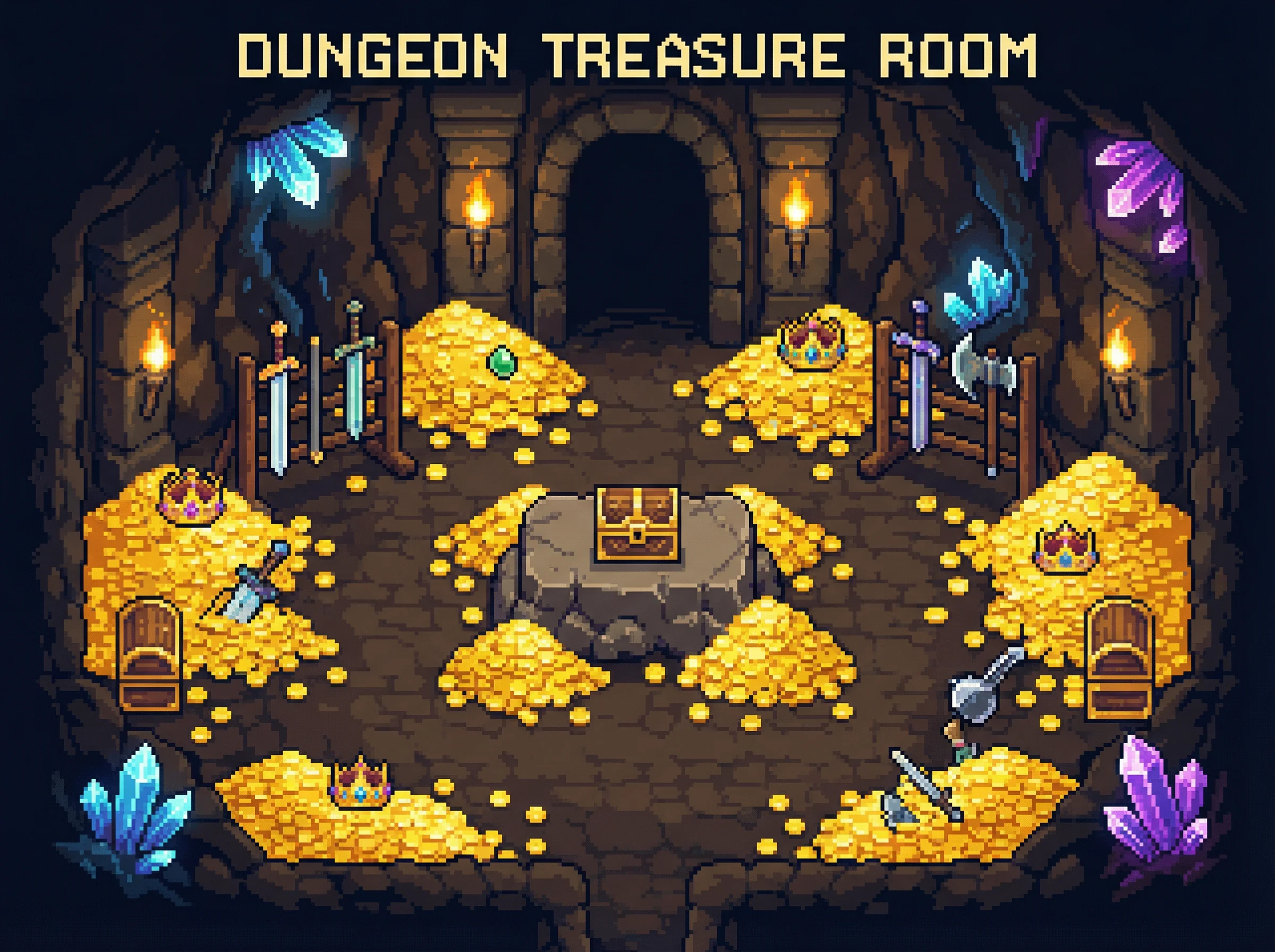 像素画廊：地牢宝藏室 - pg游戏 玩家作品